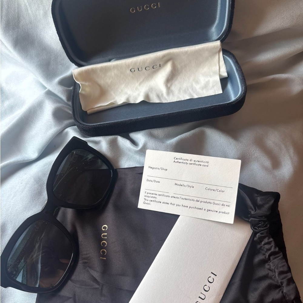 Gucci Black Sunglasses sherry line - Picture 8 of 9